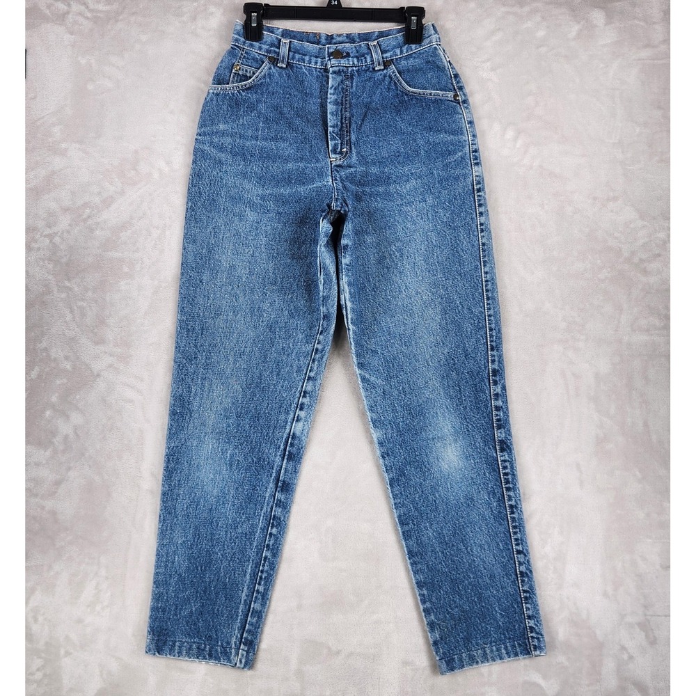 Vintage Levis Mom Jeans Women 11 27x30 90s Blue High Rise Tapered Denim Made USA